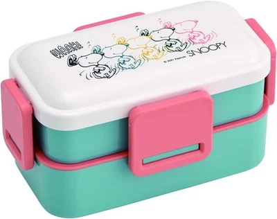 Skater Ag + Argento Ioni Antibatterico Peloso Cupola Coperchio 2 Tier Pranzo Box - Immagine 1 di 4