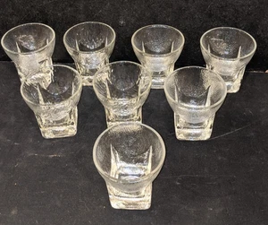 8 Vintage Libbey St. Regis MCM 3.5" Textured Pebble 7 oz. Whiskey Rocks Glasses - Picture 1 of 11