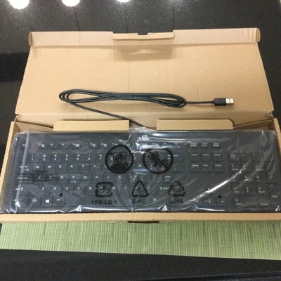 NEW HP Keyboard Business Black Slim Style USB Windows Enhanced P/N 803181-001 - Image 1 of 4