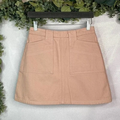 Minifalda BDG Urban Outfitters PEQUEÑA Melocotón Bolsillos Utilitarios Cintura Alta Foto 1 de 4