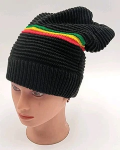 Jamaica REGGAE BEANIE RAINBOW ONE SIZE NWOT Fast Ship! Bid With Confidence Nice! - Picture 1 of 8