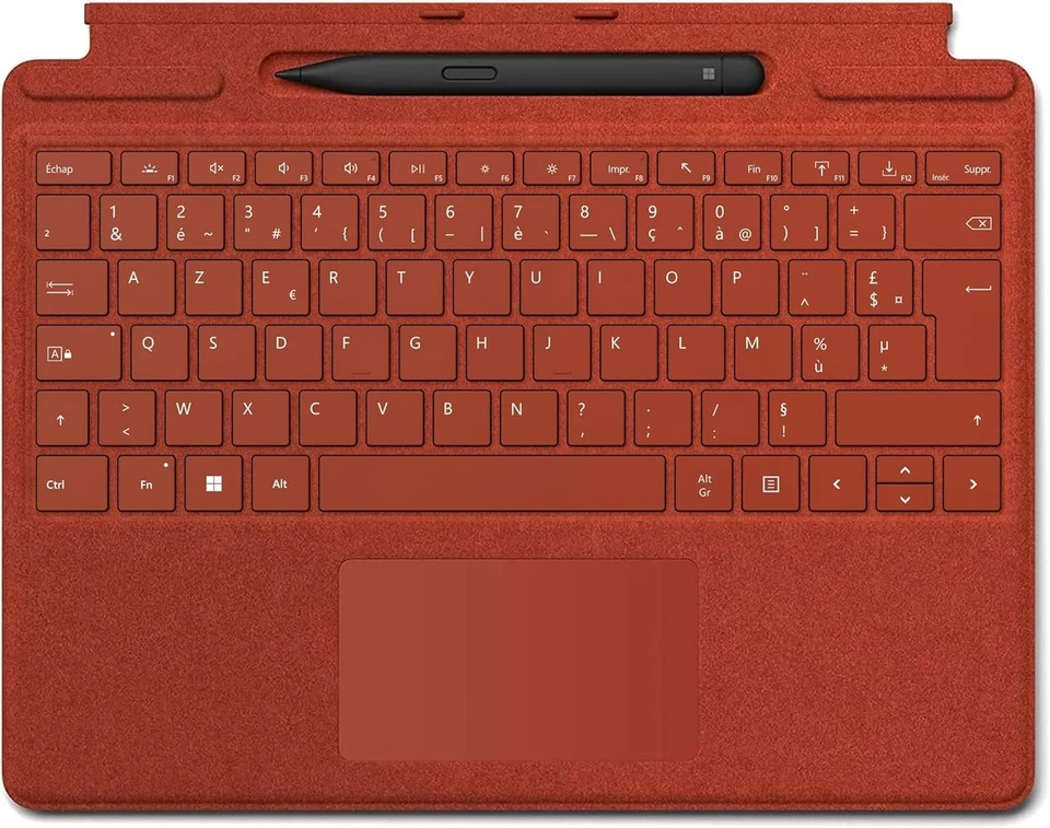 Microsoft Surface Pro 8/X Cover Alcantara + PEN -Poppy Red italienisch - Bild 1 von 1