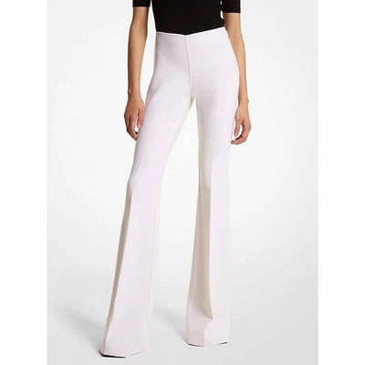 NUEVO CON ETIQUETAS PANTALONES ACAMPANADOS DE LANA ELÁSTICA BROOKE COLECCIÓN MICHAEL KORS MARFIL 6 Foto 1 de 4