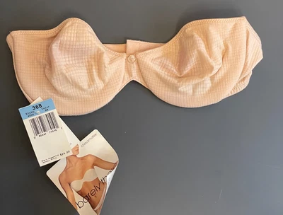 Sujetador sin tirantes Barely There 36B beige con cable Checkmates 4606 de colección nuevo 2002 Foto 1 de 4