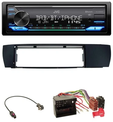 JVC Bluetooth DAB USB MP3 Autoradio für BMW X3 (E83 2004-2010) seitlich - Bild 1 von 4
