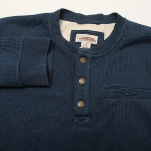 Katahdin Iron Works LL Bean Henley Pullover Herren XL Tall Sherpa gefüttert Thermo - Bild 1 von 10
