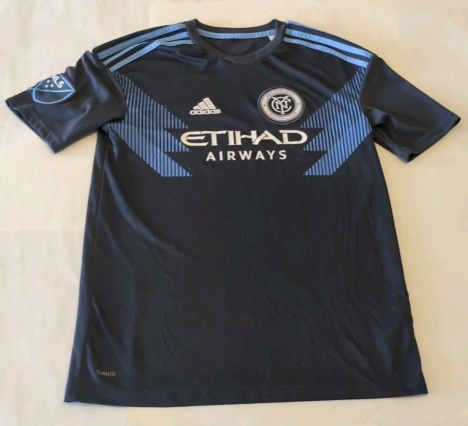 ウェア adidas MLS new york city FC  14/15 ADIDAS MLS NEW YORK CITY FC NYCFC NAVY BLUE TRAINER TEAM JERSEY
