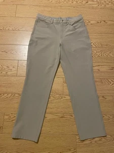 Fooyjoy Golf Pants Mens 34x30 Khaki 5 Pocket Performance Lightweight Flat Front - Picture 1 of 8