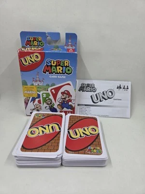 UNO Super Mario Card Game Mattel Complete With Instructions  - Image 1 of 4