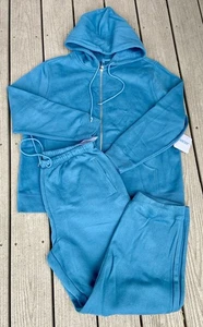Pacer Matching Set Sweat Set Hoodie & Jogginghose Blau Fleece Trainingsanzug Damen XL - Bild 1 von 14