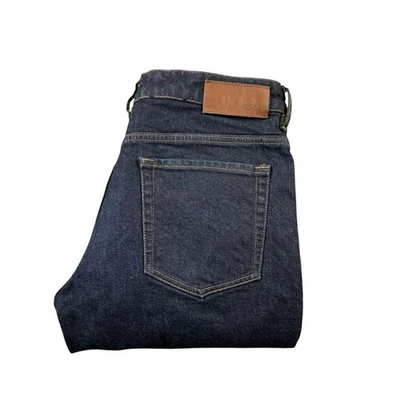 Hugo Boss Dark Wash Indigo Candiani Denim Men’s Jeans Size 33x30 Mint - Image 1 of 4