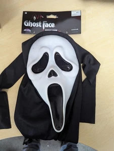 Fun World Geist Gesicht Schrei Maske Halloween Kostüm Ex Shop Display - Bild 1 von 4