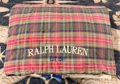 Хлопковое пуховое одеяло Ralph Lauren Wilson в клетку с монограммой размер TWIN - Изображение 1 из 4