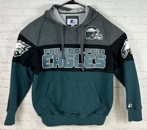 Starter Philadelphia Eagles Embroidered Hooded Sweatshirt Mens Size XL - Picture 1 of 6