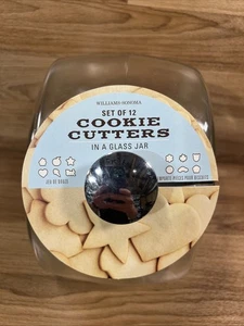 WILLIAMS SONOMA - Juego de 12 cortadores de galletas en un tarro de vidrio - Imagen 1 de 9