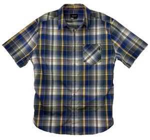 Marmot Men’s  button up shirt XL Plaid Short Sleeve Lightweight Hiking Camping - Picture 1 of 7