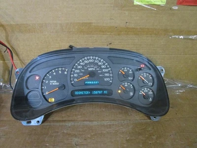 03 04 05 06 Cuadro de instrumentos velocímetro Chevy Silverado 150 k millas 599-300 Foto 1 de 4