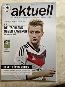 Programm Länderspiel 2014 Deutschland - Kamerun # Mönchengladbach Poster Kroos - Bild 1 von 3