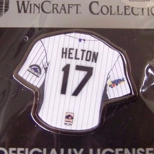 Colorado Rockies Todd Helton 17 jersey pin primary & 2007 WS World Series logos - Picture 1 of 4