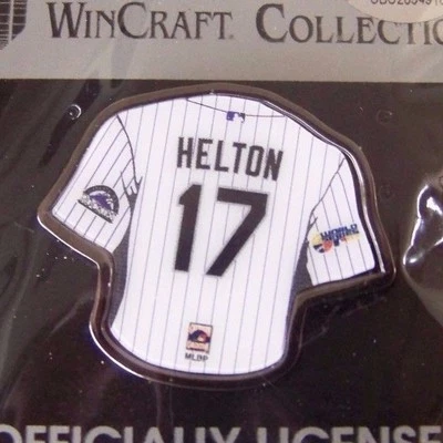 Colorado Rockies Todd Helton 17 jersey pin primary & 2007 WS World Series logos - Image 1 of 4
