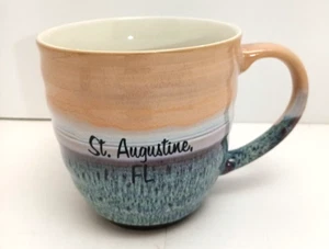 St. Augustine Beach Florida Novelty Glazed Ceramic Large Coffee Cup Mug 20oz - Picture 1 of 5