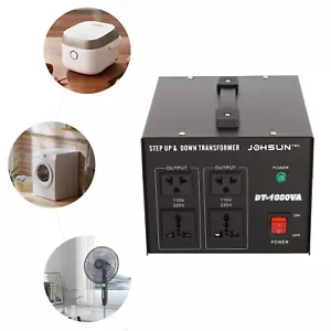 Step UP & Down Converter transformateur de tension 220V-110V 800W EU Plug Neuf - Photo 1/22