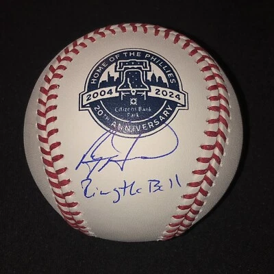 Ryan Howard Signed 2024 Citizens Bank Park 20th Anniversary Baseball JSA COA - Image 1 of 2