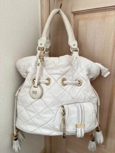 Lancel Premier Flirt Quilted Handbag Shoulder Bag in White USED Good Condition!! - Picture 1 of 6