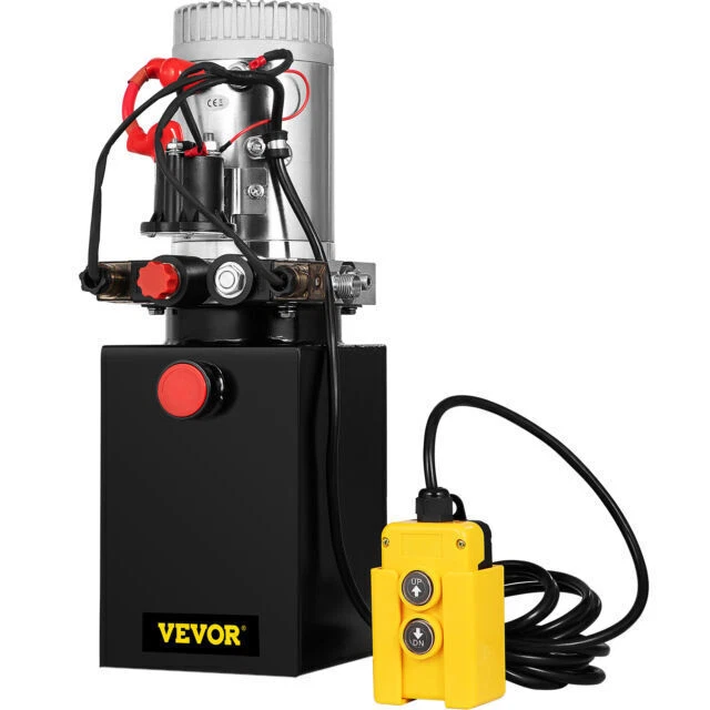 VEVOR ZXDC12V-1.6KW-S-8L 8 Quart Double Action Hydraulic Pump - YXYYB12VZLDJK4FRMV0