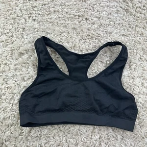 So Youth Girls Size Medium Training Bra Sports Bra Solid Black Racer Back - Picture 1 of 4