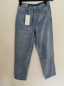 Was £1600 BNWT - £590 Gucci Womens Sequin Jeans Size 27 - Picture 1 of 6