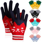 6 Pairs Acrylic Toddler Kids Mittens Lovely Knitted for Boys