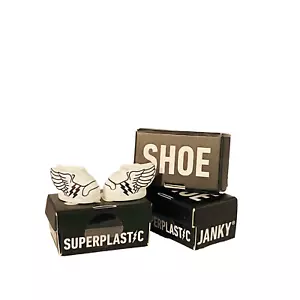 Superplastic Janky WHITE Flight Runners Shoes Kickstarter Limited Wings - NEW - Picture 1 of 1