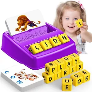 Educational Games for Kids Ages 3-8, Matching Letter Game Purple - Picture 1 of 7