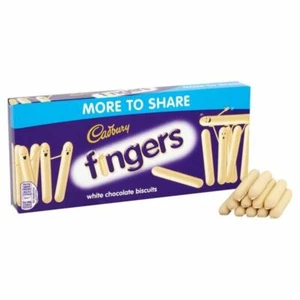 Cadbury White Chocolate Fingers 138g (Pack of 6) - Picture 1 of 1