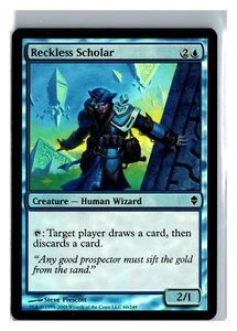 FOIL Reckless Scholar Zendikar Common – MTG Magic the Gathering Card - Picture 1 of 2