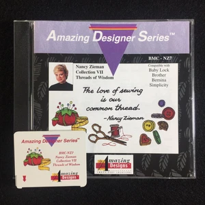 Tarjeta Diseños Bordados Hilos de Sabiduría para Deco Brother Baby Lock Blanca - Imagen 1 de 10