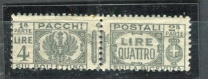 ITALY; 1920s early Parcel Post PACCHI issue Mint 4L. Pair of value - Picture 1 of 1