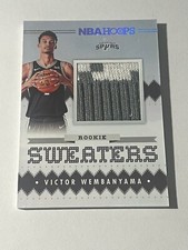 2023-24 Panini NBA Hoops Winter Victor Wembanyama Rookie Sweaters Patch SP