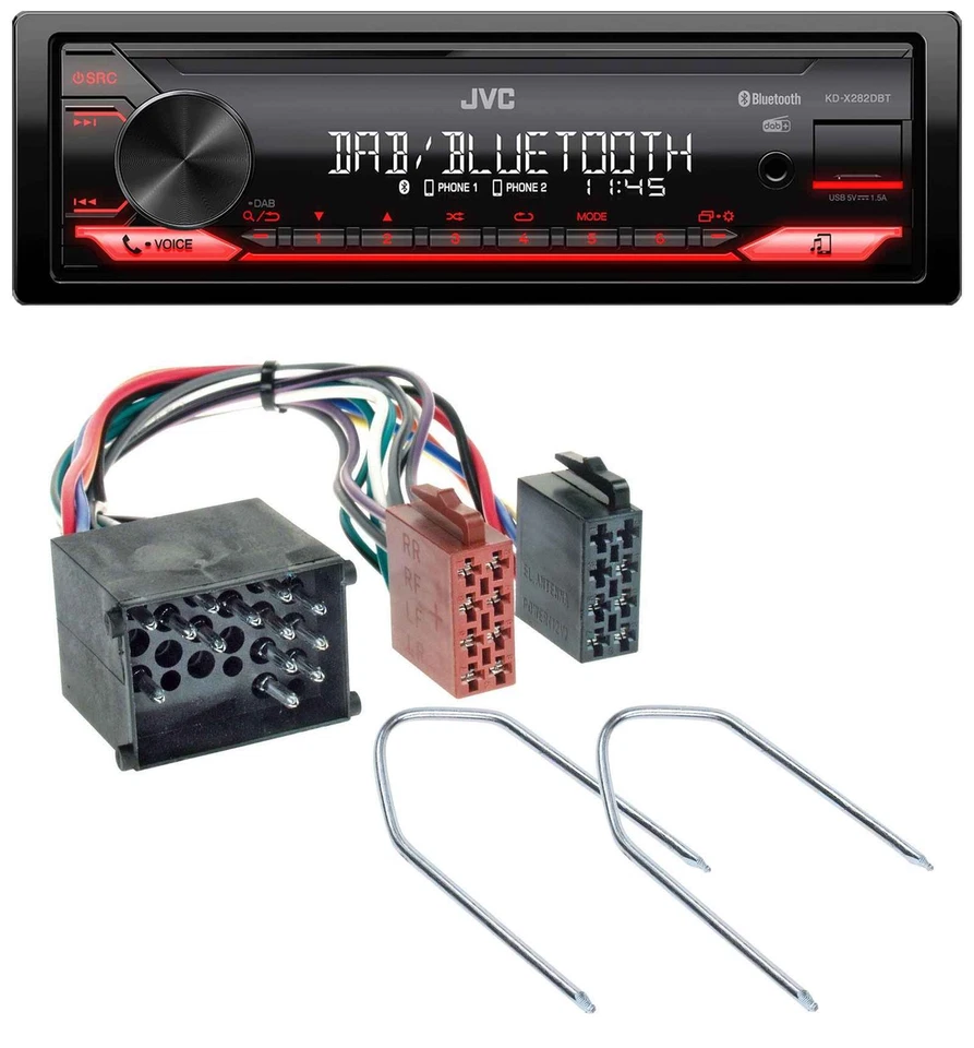 JVC Bluetooth USB DAB MP3 Autoradio für BMW 3er E30 E36 87-00 5er E34 88-96 - Bild 1 von 4