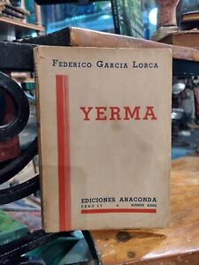 YERMA FEDERICO GARCÍA LORCA, 1ª EDICIÓN ANACONDA 1937, PRIMERA EDICIÓN