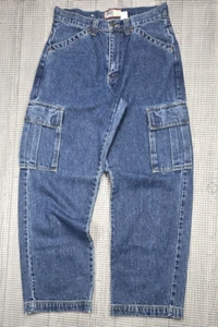 Vtg Old Navy Jeans Mens 31 Reg x 32 Baggy Cargo Skater 90s Wide Leg Y2K - Picture 1 of 18