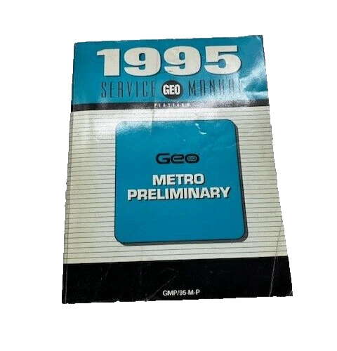 1995 Geo Metro Preliminary Factory Shop Service Repair Manual SKU6 - Image 1 of 1
