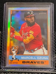Marcell Ozuna 2025 Topps Heritage Chrome Refractor #152 Braves - Bild 1 von 2