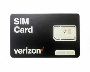 NEW Verizon Triple Cut SIM Card 4G, 5G FITS ALL PHONES PREPAID/POSTPAID Plans - Zdjęcie 1 z 4