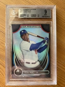 2013 Bowman Platinum - Top Prospects Yasiel Puig #TP-YP (RC) BGS 9 - Bild 1 von 1