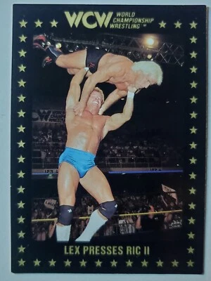 1991 Championship Marketing WCW #57 LEX LUGER PRESSES RIC II - Image 1 of 2