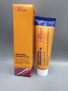 Good Molecules PROTEZIONE SOLARE MINERALE PURA SPF 30 NUOVA CON SCATOLA EXP 4/2025 - Foto 1 di 5
