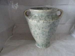 Vaso Burley Winter Pottery Verde Mattato Grigio Beige N. 45 Arti e Mestieri USA - Foto 1 di 10