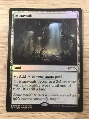 Mutavault Foil MTG Magic the Gathering Card NM Near Mint Promo Grand Prix 2018 - Image 1 of 2